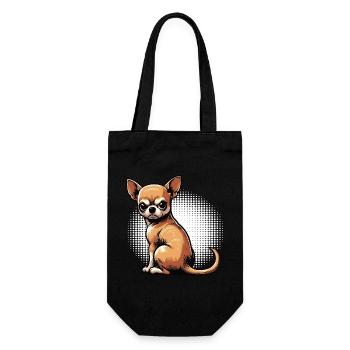 Chihuahua Chihuahua Owner Chihuahuafan Chi Chis - Gift Bag for Bottles - black - Front