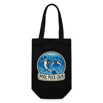 POOL PUCK CALM - Geschenkbeutel für Flaschen - Schwarz - Vorne