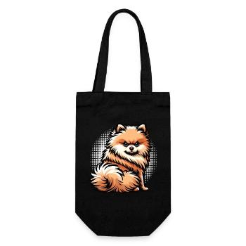 Poméranien Poméranien Spitz Chien Miniature Spitz Holder - Sac à bouteille - noir - Devant