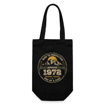 Cadeau Anniversaire 1972 Août Vintage 1972  - Sac à bouteille - noir - Devant