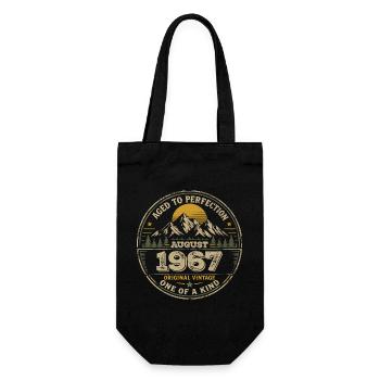 Cadeau Anniversaire 1967 Août Vintage 1967  - Sac à bouteille - noir - Devant