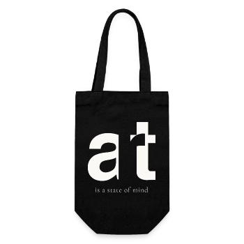 art - Est un état d’esprit - Sac à bouteille - noir - Devant
