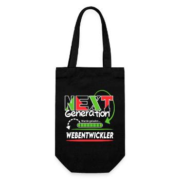 Webentwickler  Next Generation Beruf Arbeit Mann  - Geschenkbeutel für Flaschen - Schwarz - Vorne