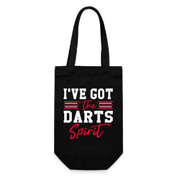 Darts Spirit – I’ve Got the Darts - Geschenkbeutel für Flaschen - Schwarz - Vorne