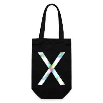 X - Rainbow - Gift Bag for Bottles - black - Front