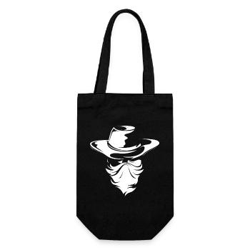 Cowboy Western Bandit Symbole Wild West Logo Signe - Sac à bouteille - noir - Devant