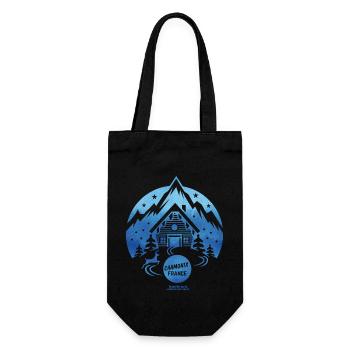 Chamonix Ski Resort T Shirt Design - Gift Bag for Bottles - black - Front