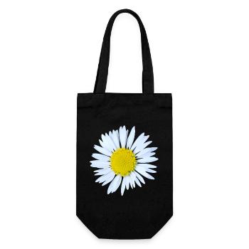 Daisy - Gift Bag for Bottles - black - Front