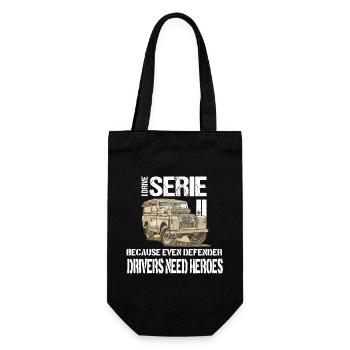 Serie SII Defender Hero Gift Dad - Geschenkbeutel für Flaschen - Schwarz - Vorne