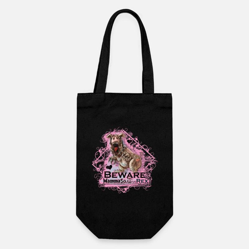 Mamasaurusrex - Geschenkbeutel für Flaschen - Schwarz