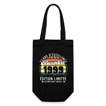 23 Ans Anniversaire Vintage Né en Novembre 1999 - Sac à bouteille - noir - Devant