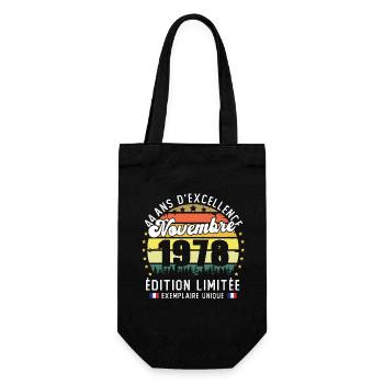 44 Ans Anniversaire Vintage Né en Novembre 1978 - Sac à bouteille - noir - Devant