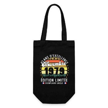43 Ans Anniversaire Vintage Né en Novembre 1979 - Sac à bouteille - noir - Devant