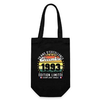 29 Ans Anniversaire Vintage Né en Décembre 1993 - Sac à bouteille - noir - Devant