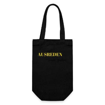 Ausreden waren gestern - Geschenkbeutel für Flaschen - Schwarz - Vorne