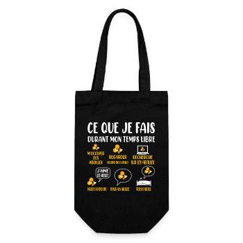 T-shirt apiculteur homme humoristique abeille miel - Sac à bouteille - noir - Devant