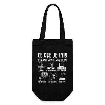 T-shirt bricoleur bricolage humoristique homme - Sac à bouteille - noir - Devant