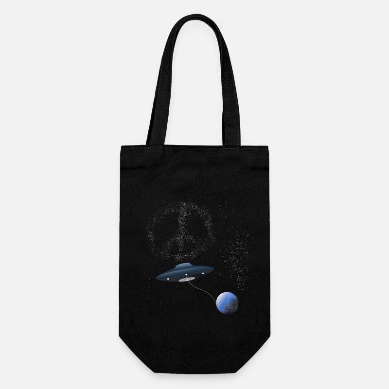 Amas d’étoiles UFO PEACE - Sac à bouteille - noir