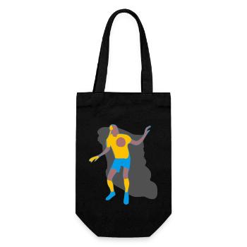 Joueur de football - Sac à bouteille - noir - Devant
