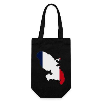 Carte de la Martinique - Sac à bouteille - noir - Devant