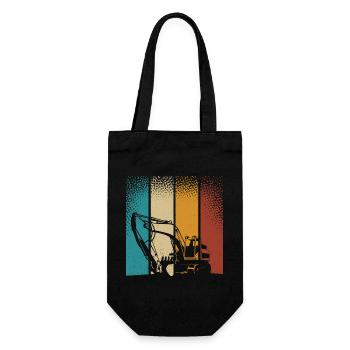 Excavator - Gift Bag for Bottles - black - Front
