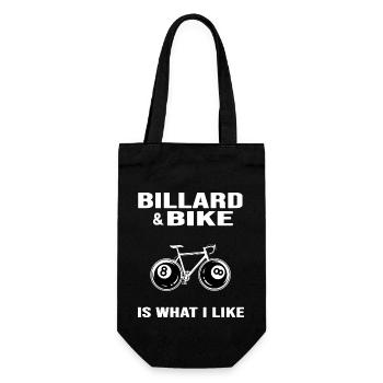 Bicycle Road Bike Bicycle chain "billard & bike"8ball - Gift Bag for Bottles - black - Front