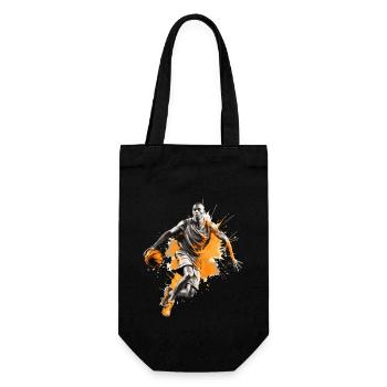Basketball Basketball Player Dunking Splash Colorful - Gift Bag for Bottles - black - Front