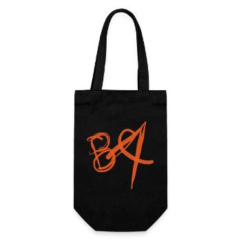 Geschenkidee zum Bachelor of Arts Abschluss - Geschenkbeutel für Flaschen - Schwarz - Vorne