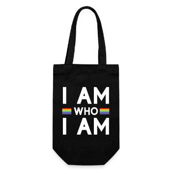 Mois de la fierté - Je suis qui je suis - LGBTQ+ - Sac à bouteille - noir - Devant