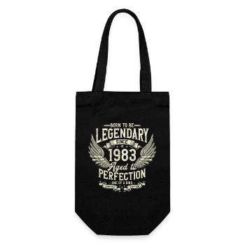 Légendaire depuis 1983 Vintage Vintage Anniversaire - Sac à bouteille - noir - Devant