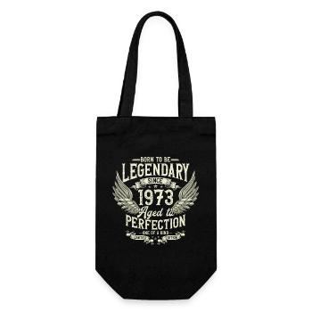 Légendaire depuis 1973 Vintage Vintage Anniversaire - Sac à bouteille - noir - Devant