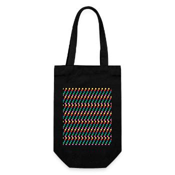 Rhombus pattern design - Gift Bag for Bottles - black - Front