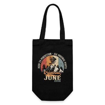June 1998 Original - Aged To Perfection 1998 June - Gift Bag for Bottles - black - Front