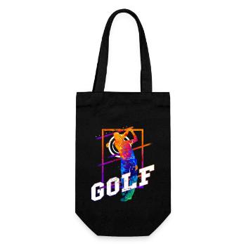 Golf Golf Golfer Sport Hobby Club Vintage - Gift Bag for Bottles - black - Front