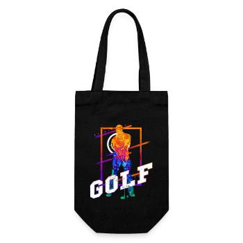 Golf Golf Golfer Sport Hobby Club Vintage - Gift Bag for Bottles - black - Front