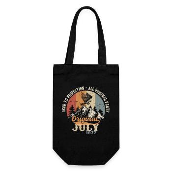 Juillet 1977 Cadeau d’anniversaire Juillet 1977 Original - Sac à bouteille - noir - Devant