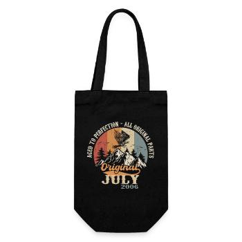 Juli 2006 Geburtstagsgeschenk Juli 2006 Original - Geschenkbeutel für Flaschen - Schwarz - Vorne
