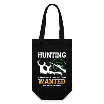 Hunting Addication1 - Geschenkbeutel für Flaschen - Schwarz - Vorne