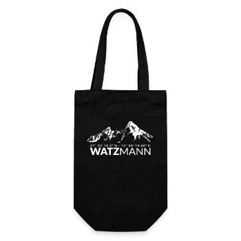 The legendary Watzmann mountain in Berchtesgaden - Geo - Gift Bag for Bottles - black - Front