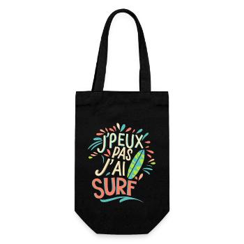 J'peux pas j'ai surf - Sac à bouteille - noir - Devant