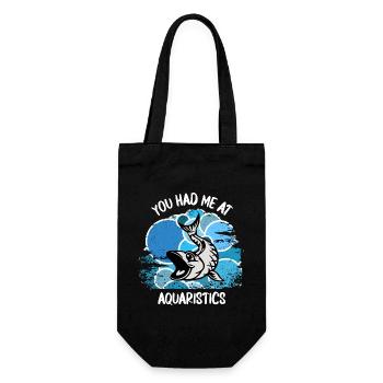 Aquarium Aquarist Fish Ornamental Fish Aquaristics - Gift Bag for Bottles - black - Front