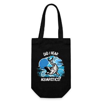 Aquarium Aquarist Fish Ornamental Fish Aquaristics - Gift Bag for Bottles - black - Front