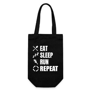 Eat Sleep Run Repeat - Geschenkbeutel für Flaschen - Schwarz - Vorne
