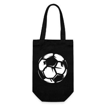 Soccer soccer ball illustration bolt leather icon - Gift Bag for Bottles - black - Front