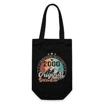 December 2000 Birthday Gift - December 2000 - Gift Bag for Bottles - black - Front
