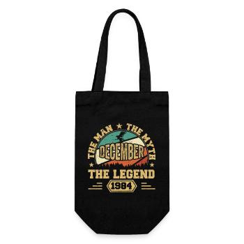 December 1984 Birthday December 1984 Gift - Gift Bag for Bottles - black - Front