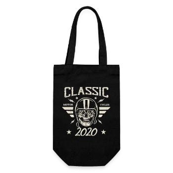 Klassisches Vintage-Geburtstagsgeschenk aus dem Jahr 2020 - Geschenkbeutel für Flaschen - Schwarz - Vorne