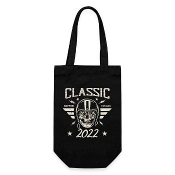 Klassisches Vintage-Geburtstagsgeschenk aus dem Jahr 2022 - Geschenkbeutel für Flaschen - Schwarz - Vorne