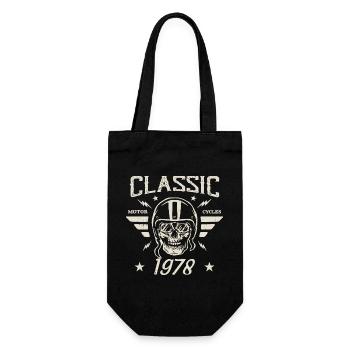 Vintage Classic Birthday Gift Born in 1978 - Gift Bag for Bottles - black - Front