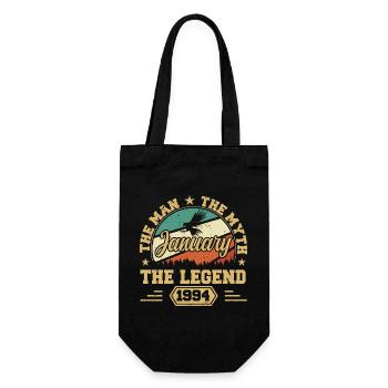 Die Legenden wurden im Januar 1994 geboren - Geschenkbeutel für Flaschen - Schwarz - Vorne